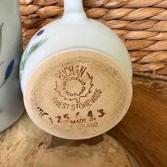 Vintage Buchan Scotland Pottery Creamer & Sugar Bowl - Picture 4 of 6